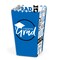 Big Dot of Happiness Blue Graduation Party Favor Popcorn Treat Boxes - Set of 12